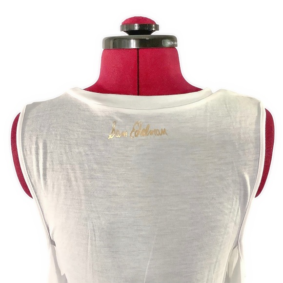 π·NWT SAM EDELMAN White Cold-Shoulder Top - Picture 7 of 9